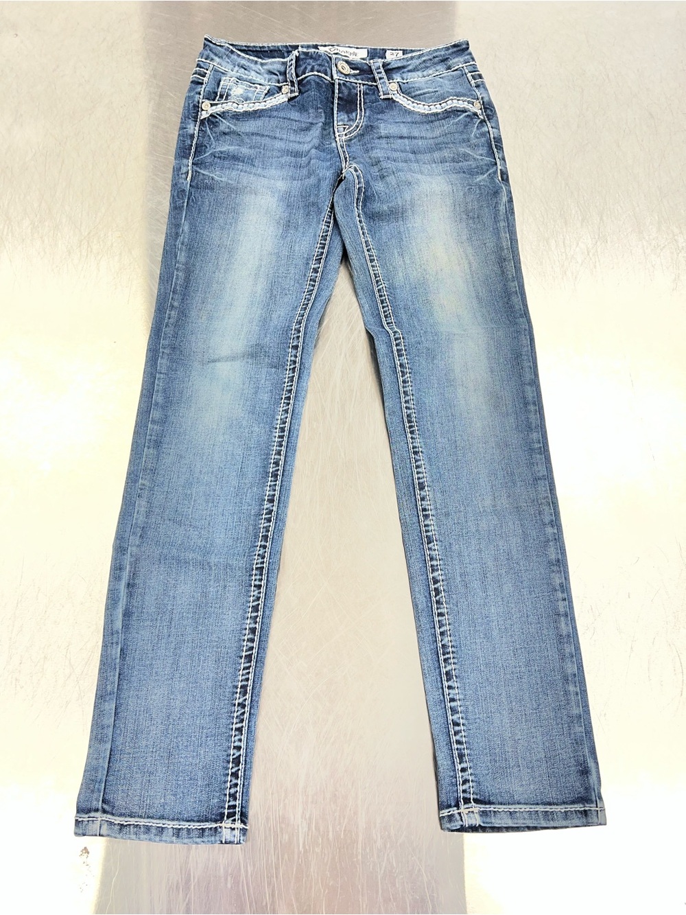 Charme Designer Light Blue Straight-Leg Jeans Women’s 27